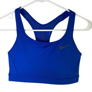 Nike Womens Dri Fit Royal Blue Sports Bra Small